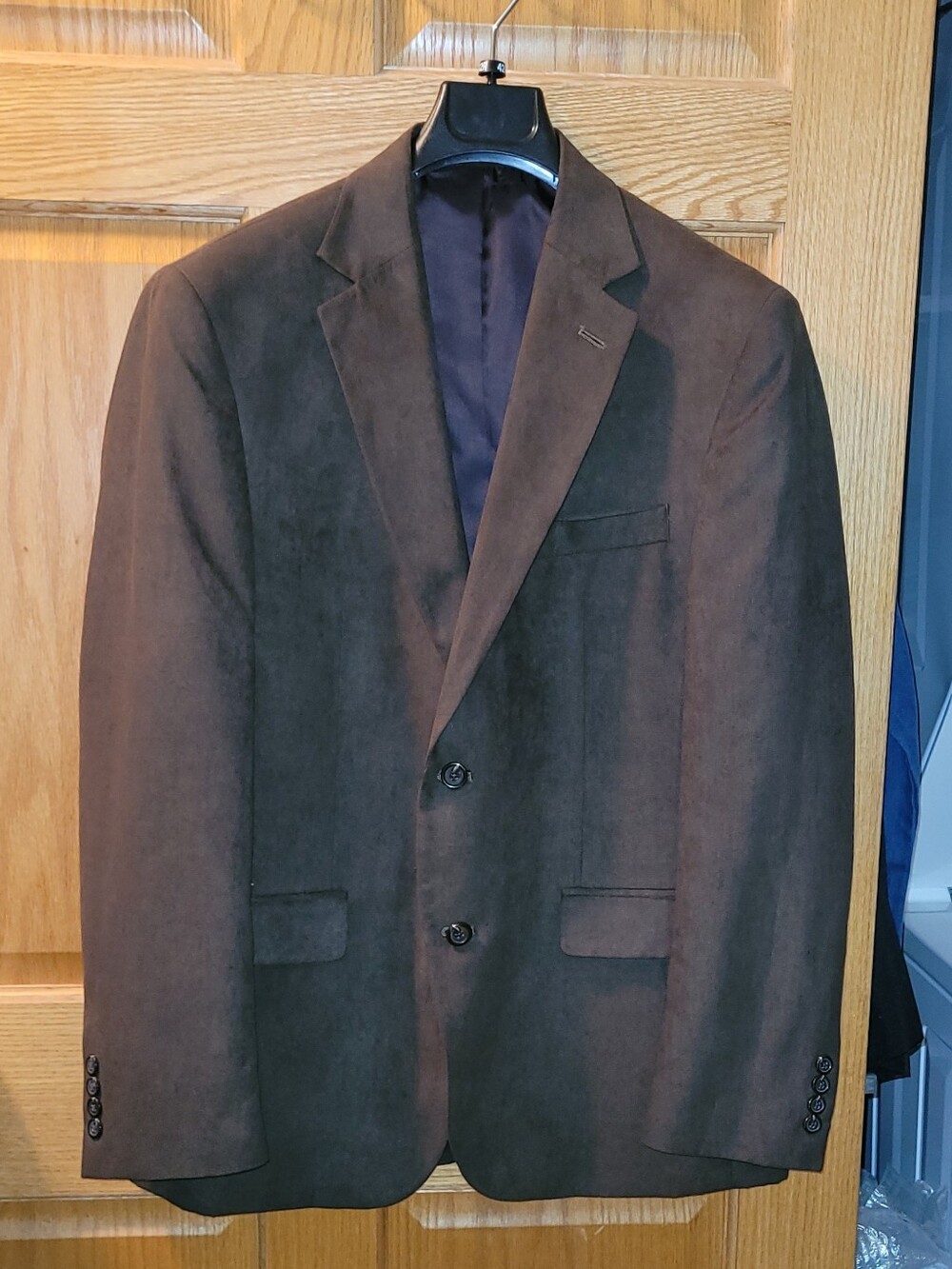 NWT JOHN BARTLETT Men's Brown Suede Blazer JACKET SUIT COAT 42R Beautiful COAT
